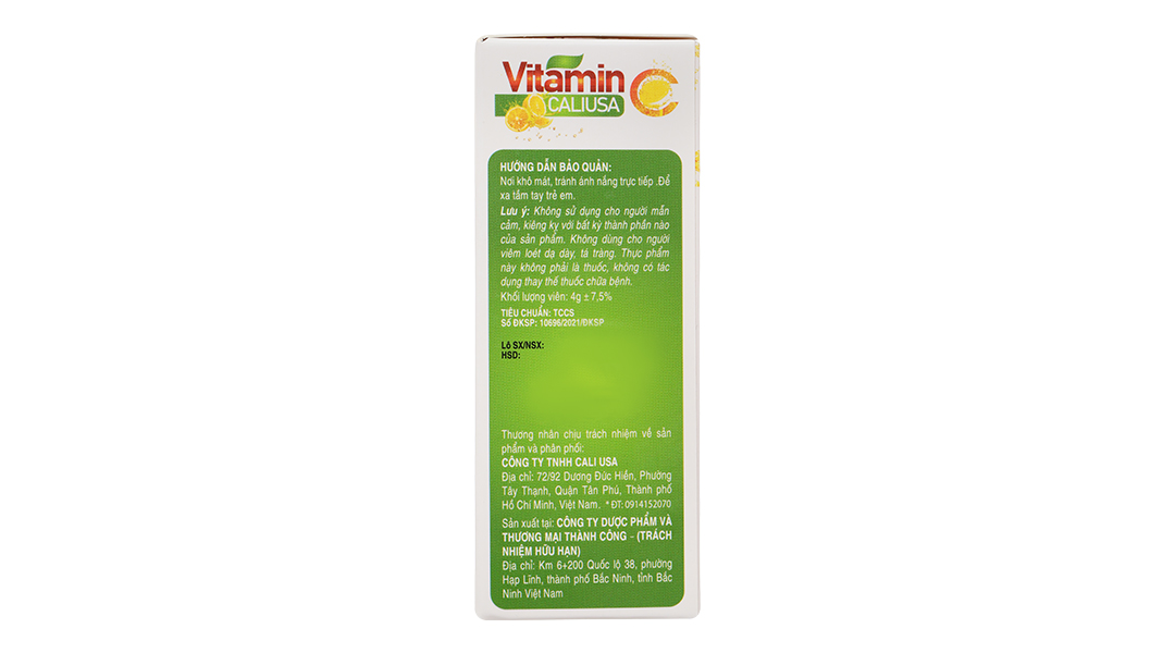Viên Sủi Vitamin C Caliusa