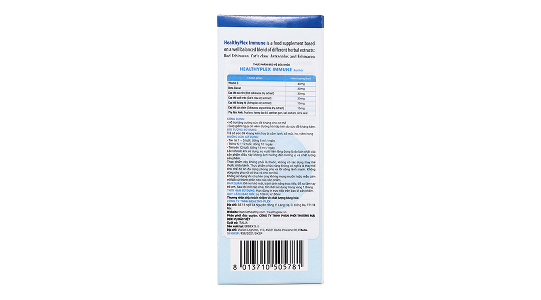 Thực phẩm bảo vệ sức khoẻ tăng đề kháng Healthyplex Immune Junior