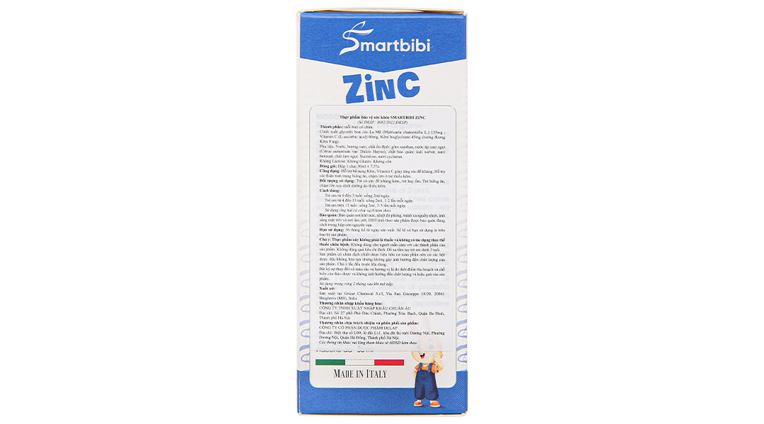 Thực phẩm bảo vệ sức khỏe Smartbibi zinc
