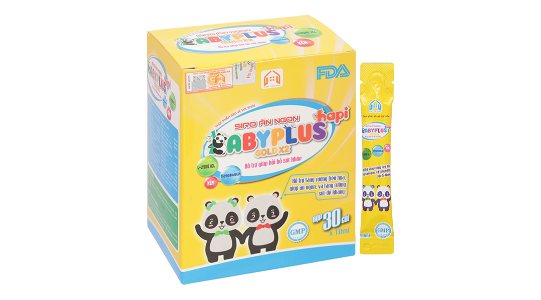Thực phẩm bảo vệ sức khoẻ Siro ăn ngon Baby Plus Hapi Gold X2