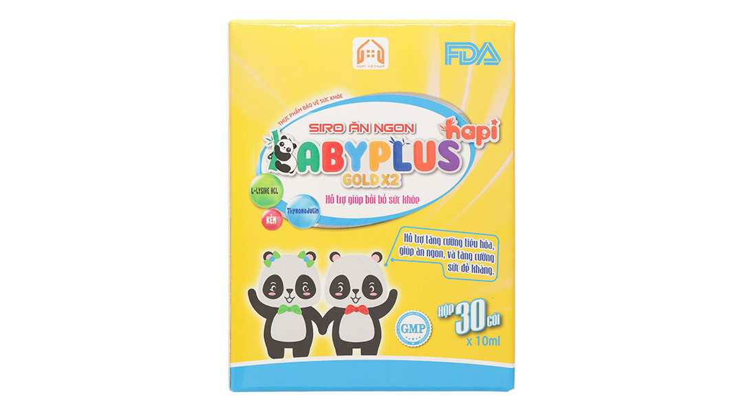 Thực phẩm bảo vệ sức khoẻ Siro ăn ngon Baby Plus Hapi Gold X2