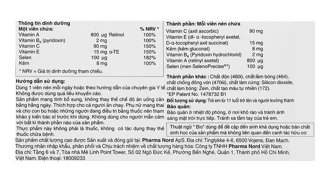 Viên Uống Tăng Đề Kháng Pharma Nord Bio-Selenium