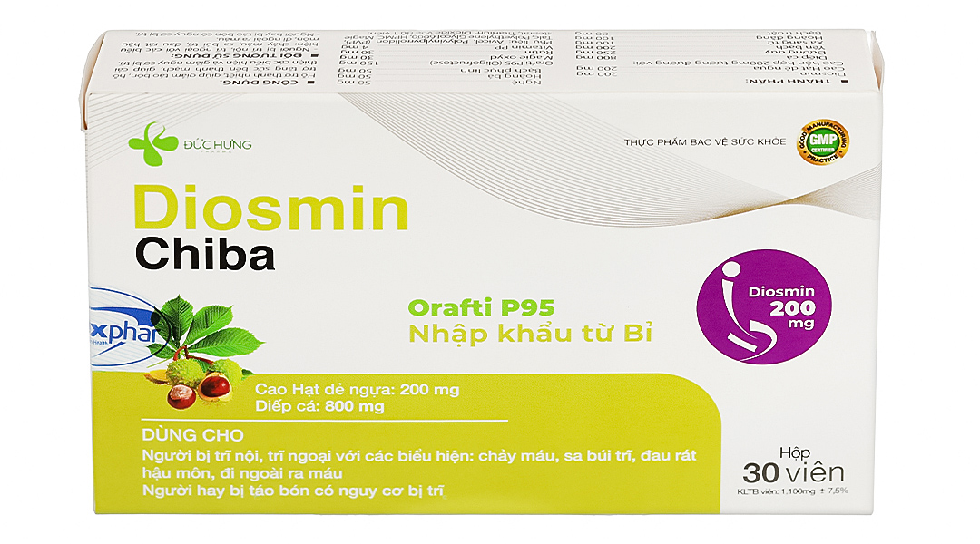 Thực phẩm bảo vệ sức khỏe Diosmin Chiba