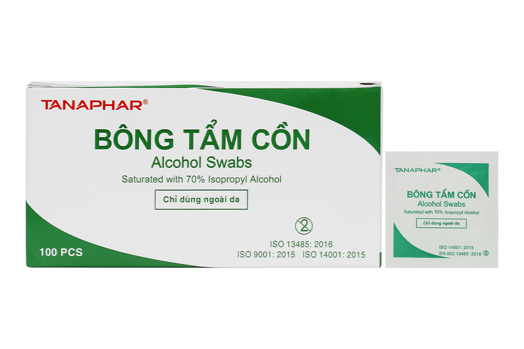 Bông tẩm cồn Tanaphar