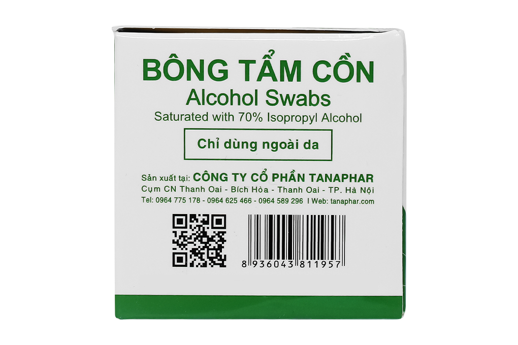 Bông tẩm cồn Tanaphar