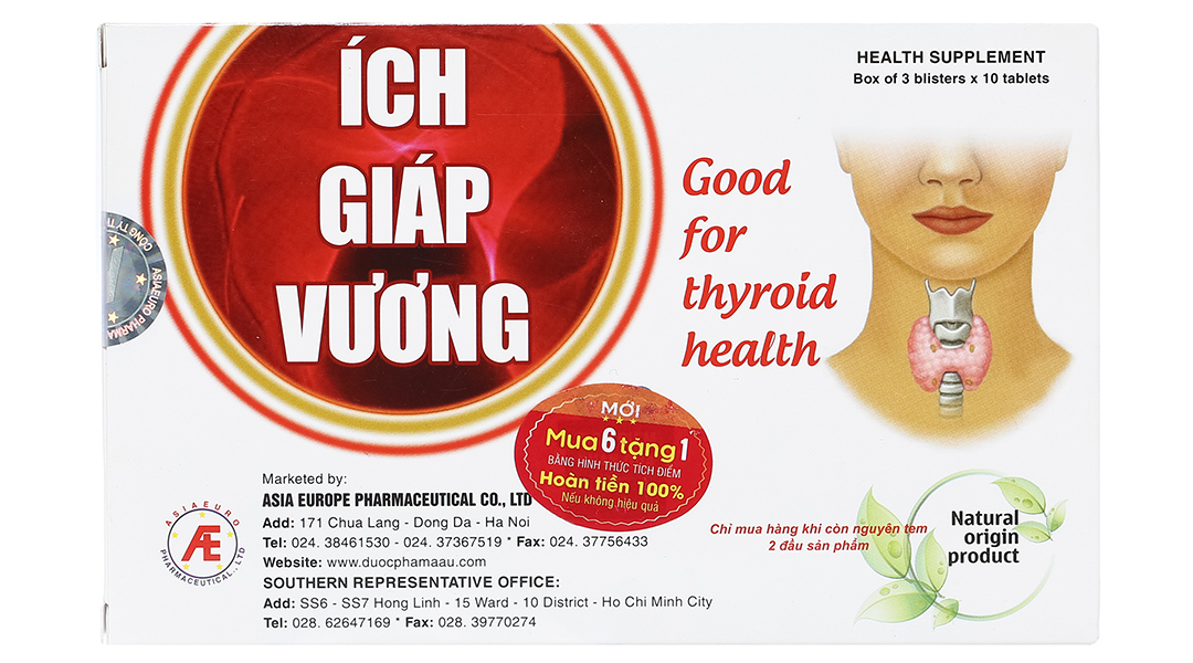 Thực phẩm bảo vệ sức khỏe Ích Giáp Vương