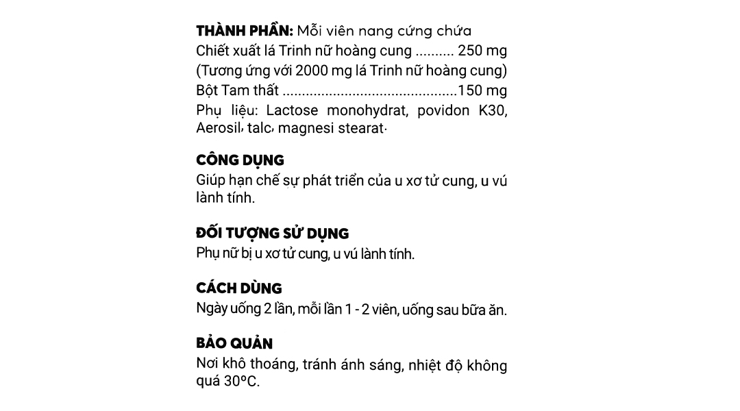 Danapha Vina An Nữ Cung hộp 40 viên