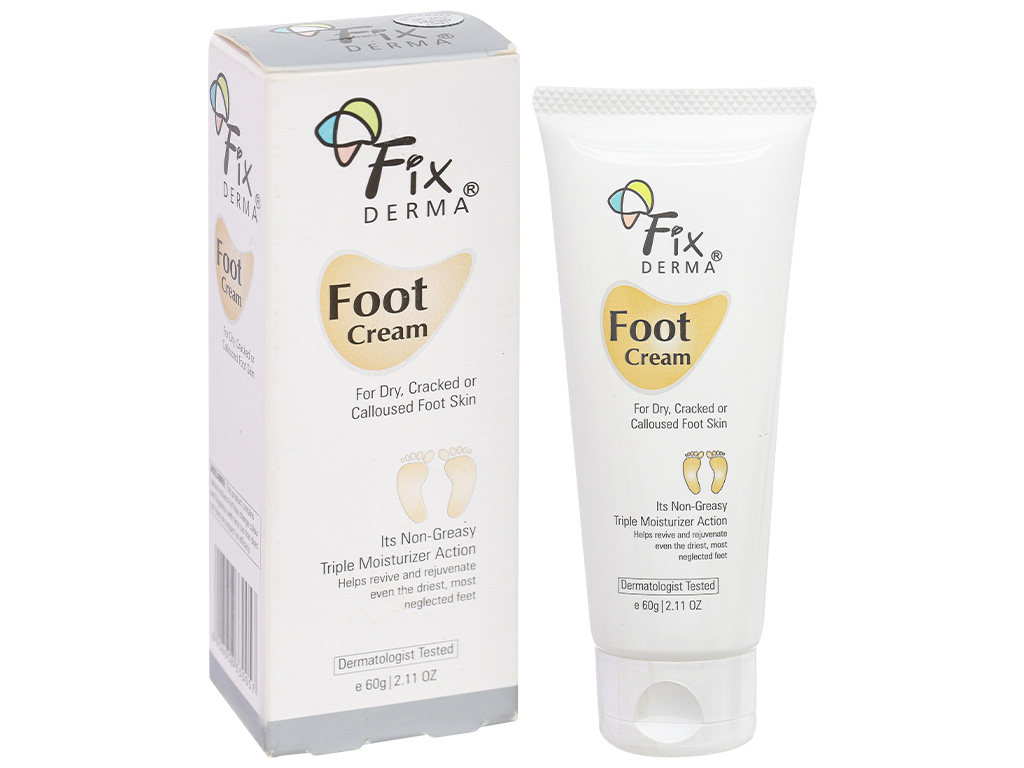 Kem dưỡng Fixderma Foot cấp ẩm làm mềm da gót chân