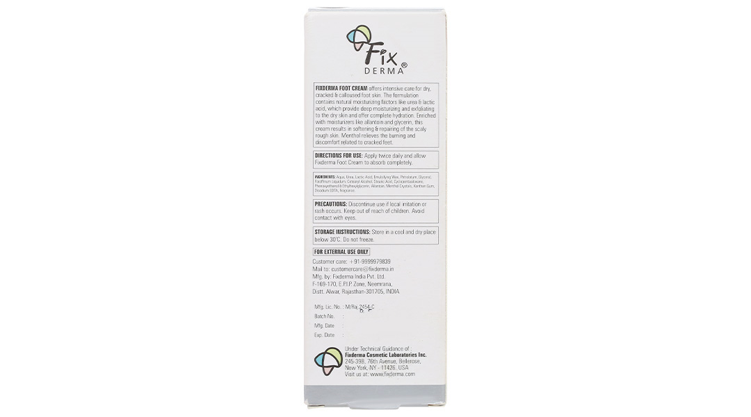 Kem dưỡng Fixderma Foot cấp ẩm làm mềm da gót chân