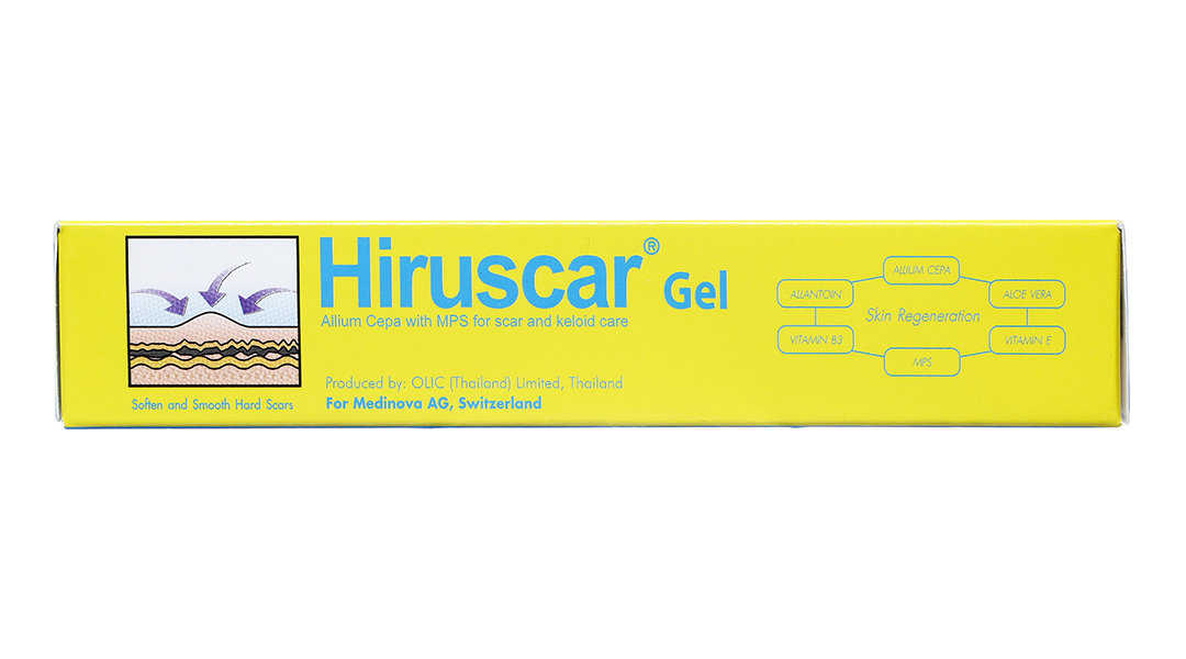 Gel Hiruscar làm mềm và phẳng vết sẹo
