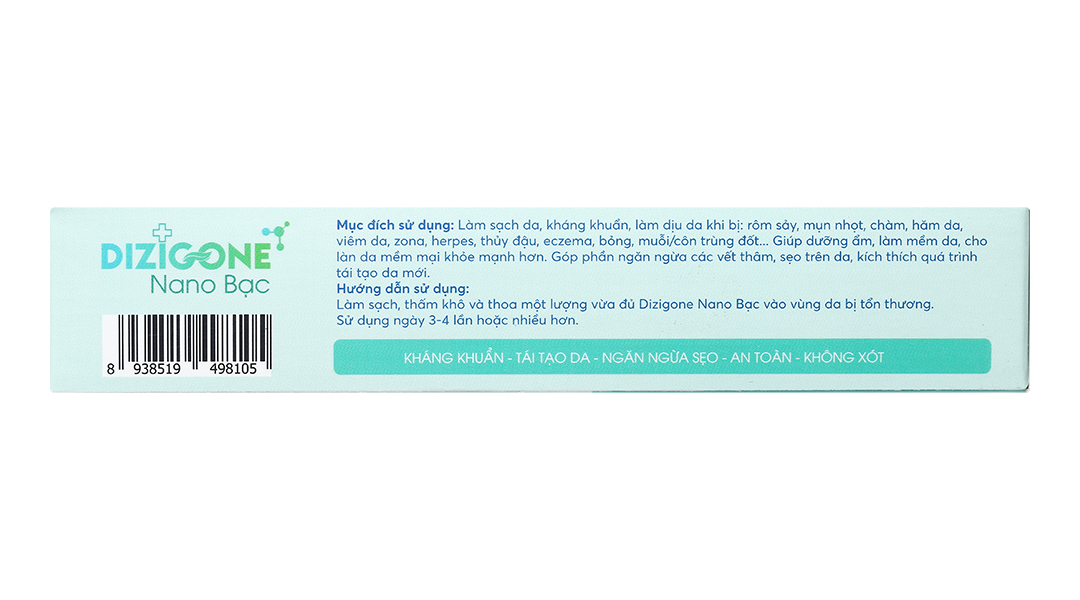 Kem Dizigone Nano Bạc kháng khuẩn, ngừa sẹo