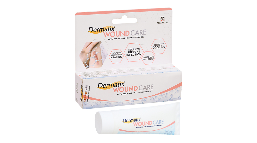 Gel Dermatix Wound Care hỗ trợ chữa lành vết thương
