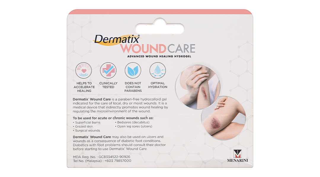 Gel Dermatix Wound Care hỗ trợ chữa lành vết thương