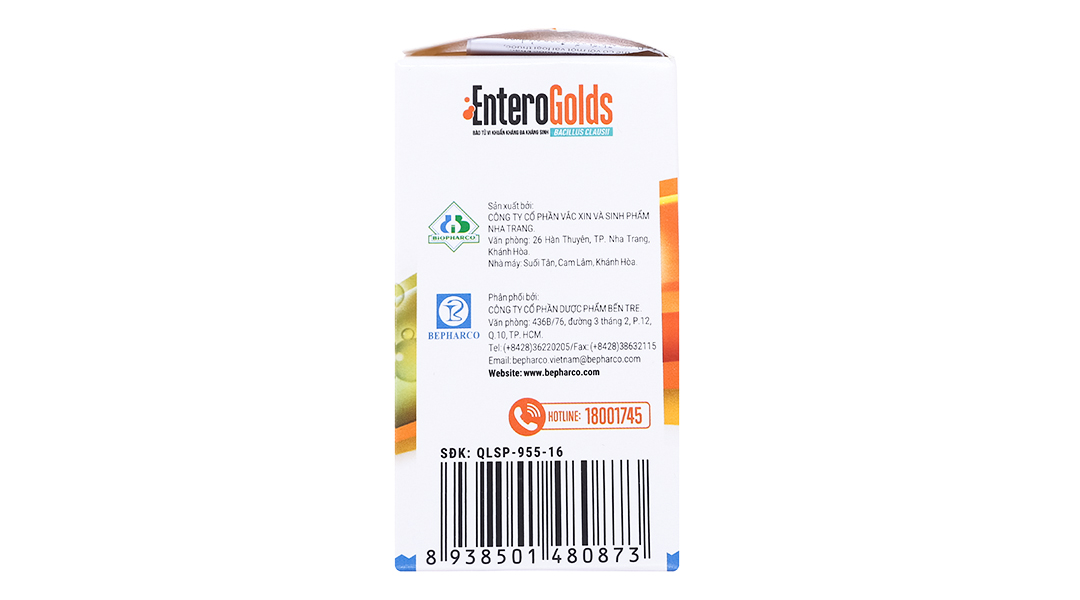EnteroGolds trị và phòng ngừa rối loạn vi sinh đường ruột