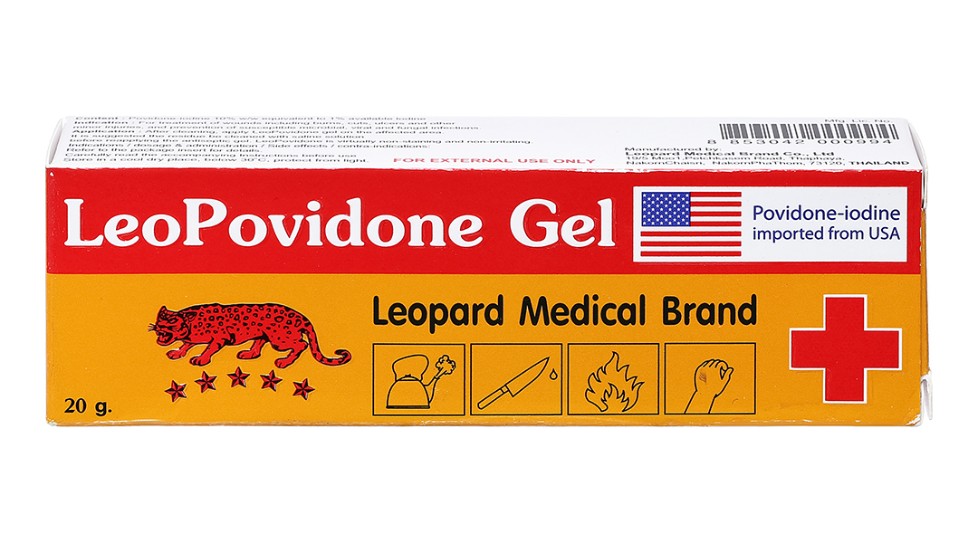 Leopovidone Gel sát khuẩn, sát trùng ngoài da
