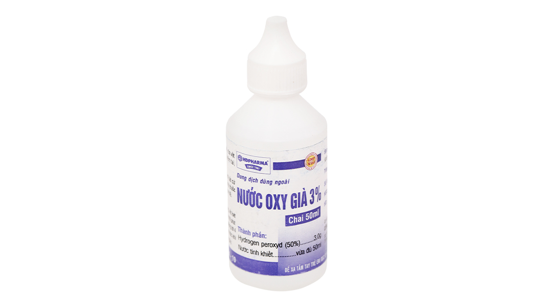 Nước Oxy Già 3% HDpharma sát khuẩn, rửa vết thương