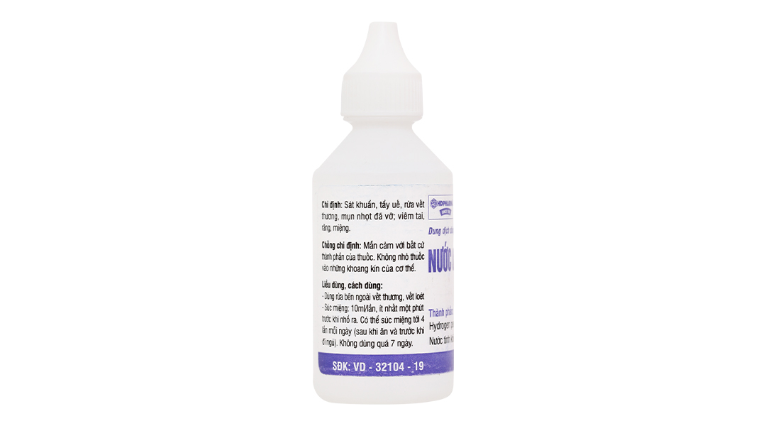 Nước Oxy Già 3% HDpharma sát khuẩn, rửa vết thương