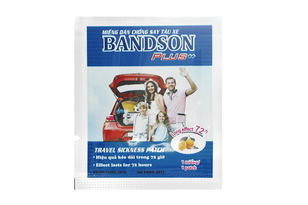 Miếng dán chống say tàu xe Bandson Plus++ ngăn ngừa triệu chứng say tàu ...
