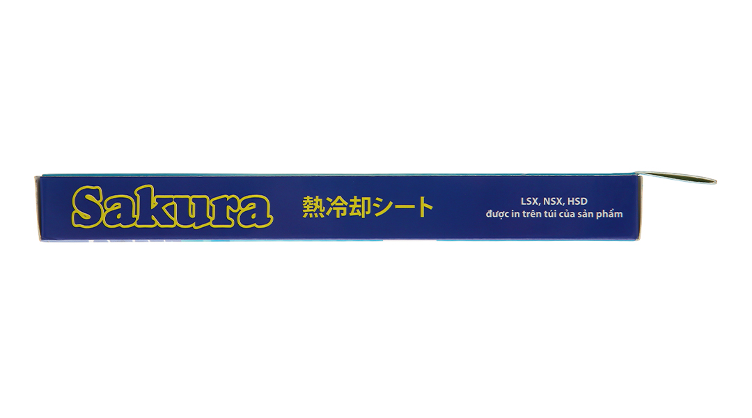 Miếng dán hạ sốt Sakura giúp hạ nhiệt, giảm đau, giảm say nắng cho bé