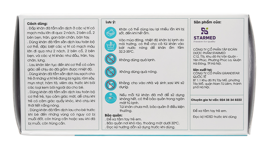 Khăn hạ sốt Dr.Papie 3mo+ cho bé