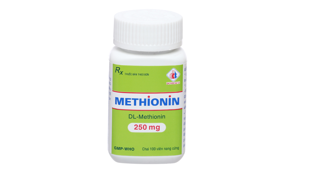 Methionin Domesco 250mg giải độc quá liều paracetamol