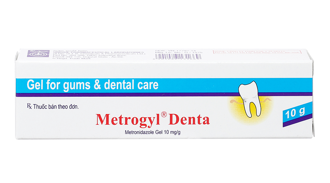 Gel bôi Metrogyl Denta trị viêm nướu, lở miệng