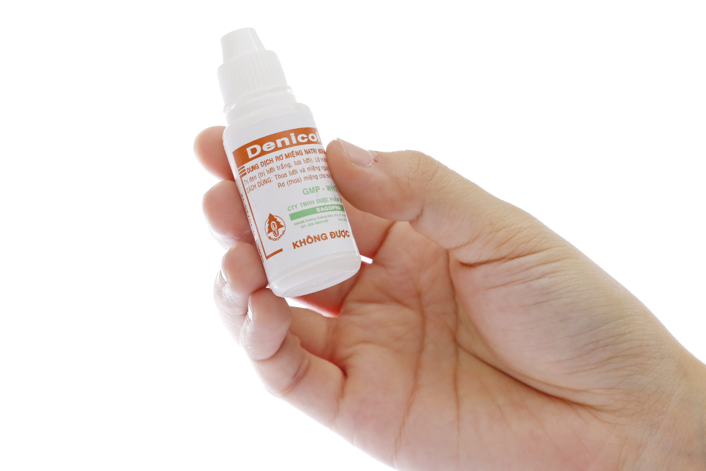 Dung dịch rơ miệng Denicol 20% trị tưa lưỡi, lở miệng, sưng lợi