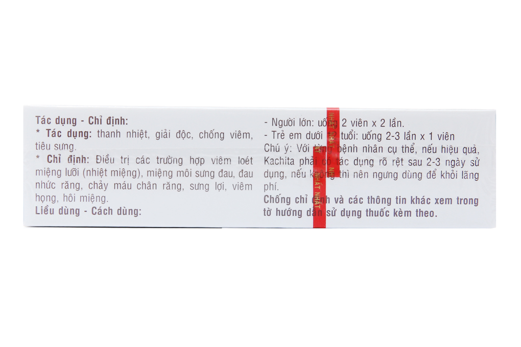 Kachita Nhất Nhất trị nhiệt miệng, viêm họng
