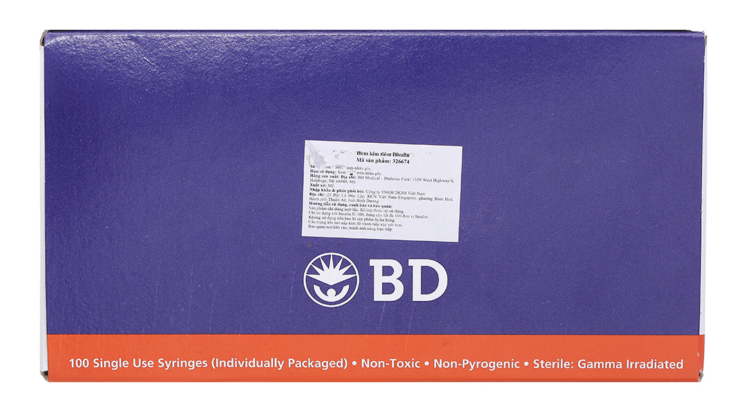 Bơm kim tiêm Insulin BD Ultra-Fine 1ml 0.25mm (31G) x 6mm 