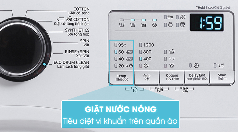 Giặt nước nóng Giặt nước nóng