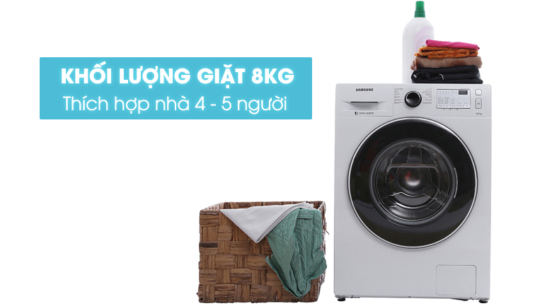 Máy giặt Samsung inverter 8.0 kg WW80J4233GW/SV Máy giặt Samsung inverter 8.0 kg WW80J4233GW/SV