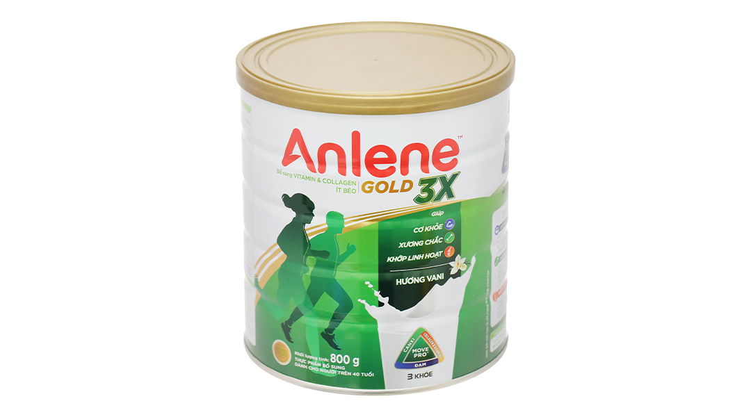 Sữa bột Anlene Gold 3X Hương Vani Trên 40