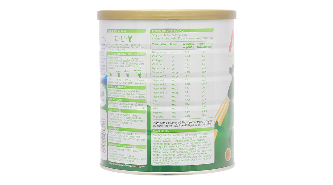 Sữa bột Anlene Gold 3X Hương Vani Trên 40