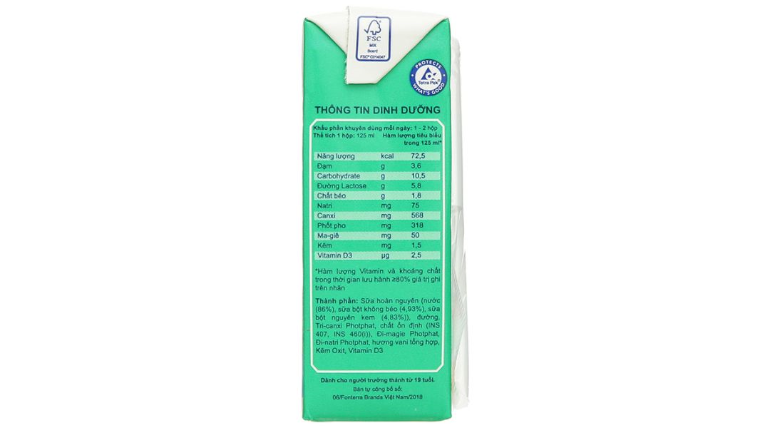 Sữa bột pha sẵn Anlene Vani