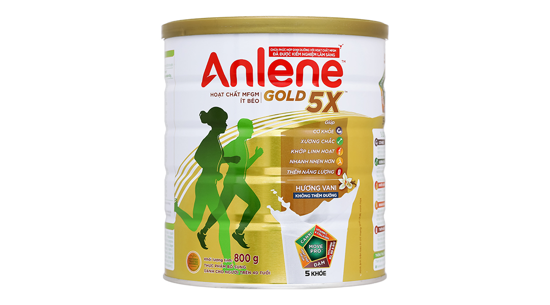 Sữa bột Anlene Gold 5X Hương Vani
