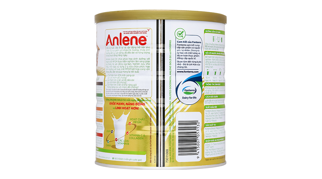 Sữa bột Anlene Gold 5X Hương Vani