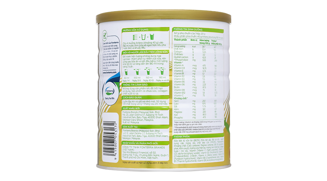 Sữa bột Anlene Gold 5X Hương Vani