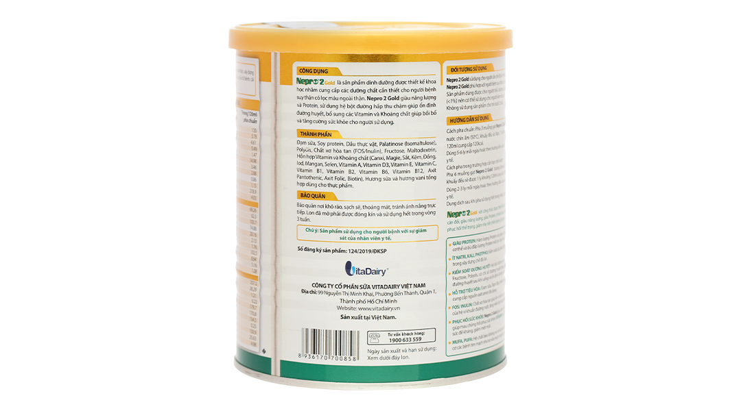Sữa bột Nepro 2 Gold