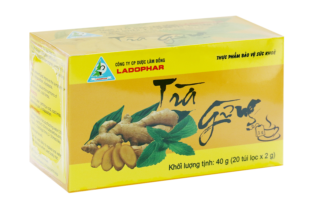 Trà Gừng Ladophar hỗ trợ giảm triệu chứng cảm lạnh