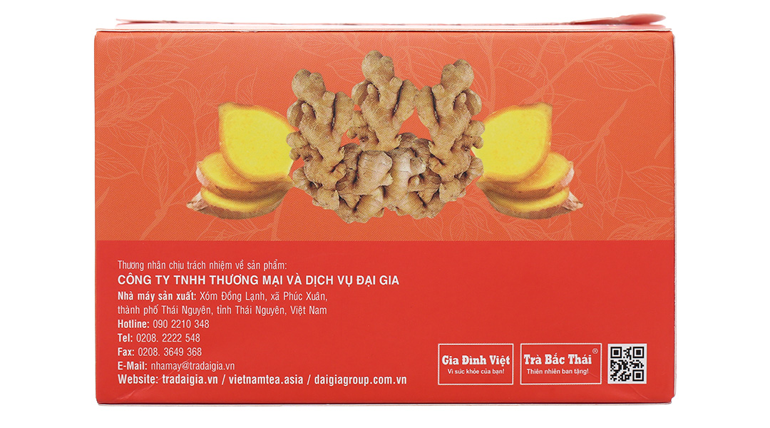 Trà gừng Đại Gia hỗ trợ khi bị cảm lạnh, chống buồn nôn