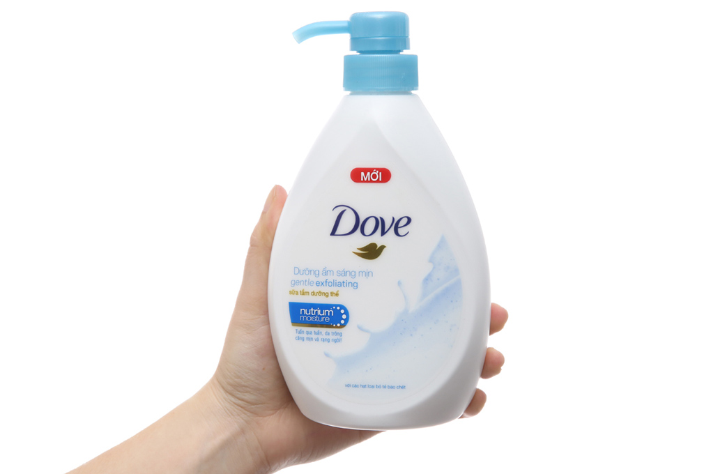 Sữa tắm dưỡng thể Dove Gentle Exfoliating dưỡng ẩm sáng mịn