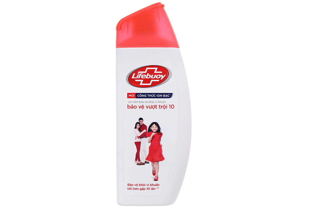 Sữa tắm Lifebuoy công thức Ion bạc bảo vệ vượt trội 10