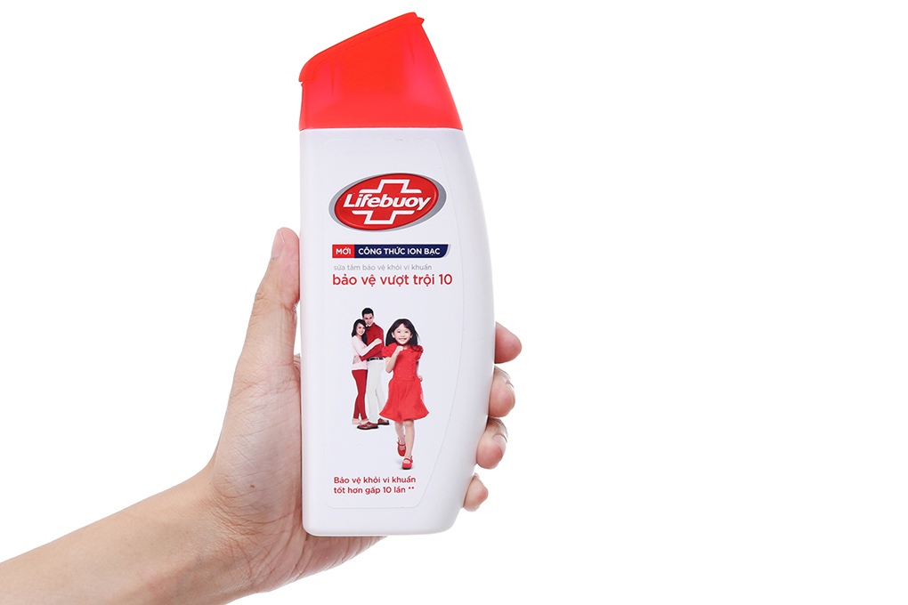 Sữa tắm Lifebuoy công thức Ion bạc bảo vệ vượt trội 10