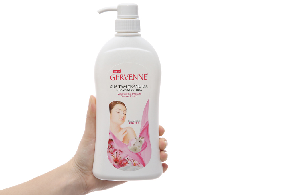 Sữa tắm Gervenne Lily Hồng trắng da hương nước hoa