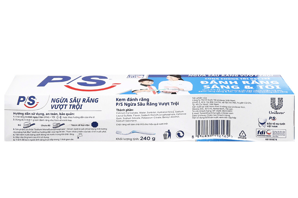 Kem đánh răng P/S ngừa sâu răng vượt trội