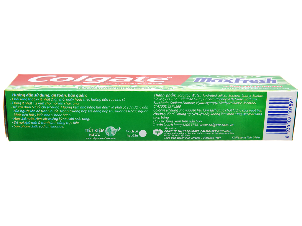 Kem đánh răng Colgate MaxFresh trà xanh