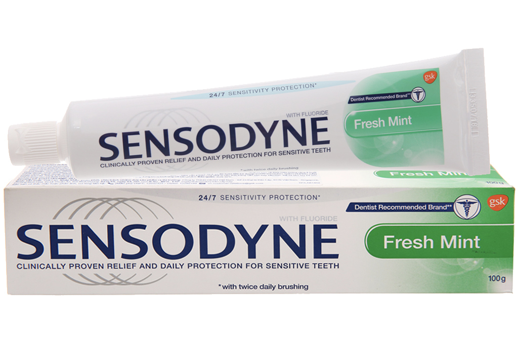 Kem đánh răng Sensodyne Fresh Mint giảm ê buốt