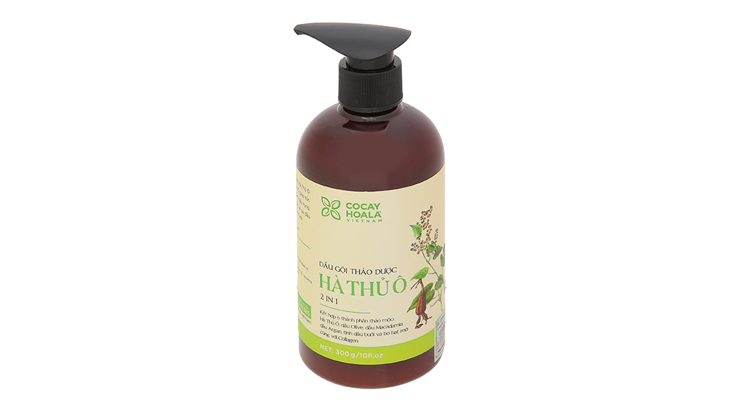 Dầu gội thảo dược Hà Thủ Ô 2 in 1 Cocay Hoala dưỡng tóc, giảm gãy rụng