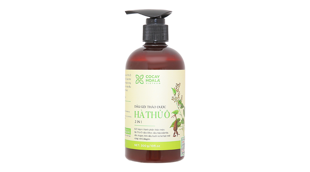Dầu gội thảo dược Hà Thủ Ô 2 in 1 Cocay Hoala dưỡng tóc, giảm gãy rụng