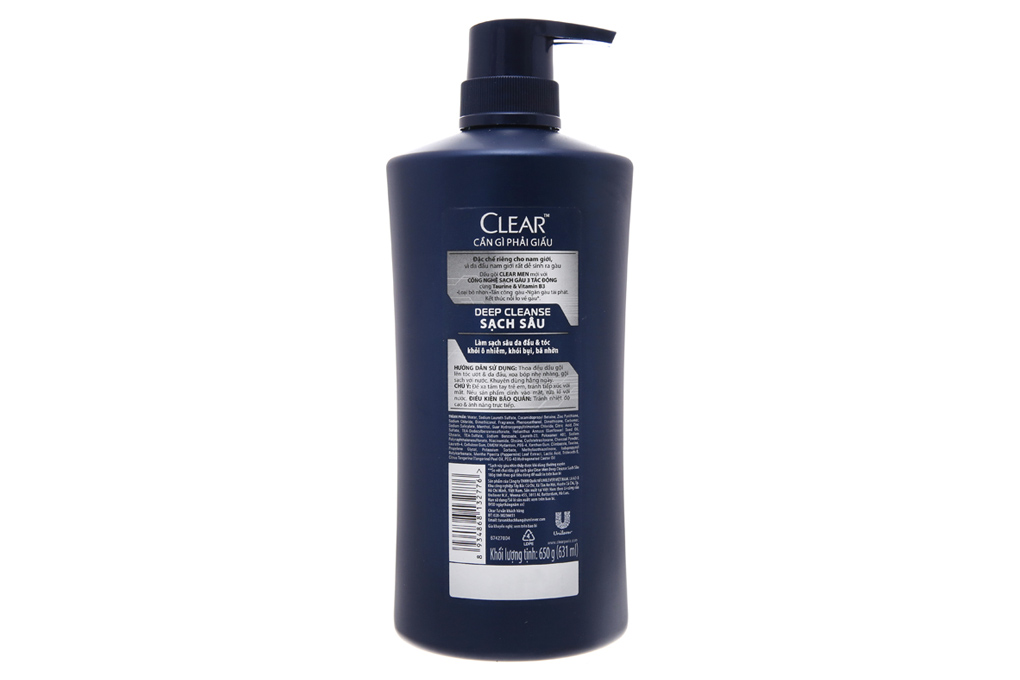 Dầu gội sạch gàu Clear Men Deep Cleanse sạch sâu